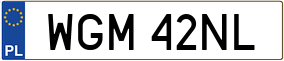 Trailer License Plate